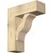 Ekena Millwork Funston Block Rough Sawn Bracket w/ Offset Brace, Douglas Fir, 8"W x 22"D x 26"H BKT0806X22X26FST05RDF - alternate 1